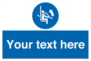 Custom Mandatory: Open safety bar of chairlift